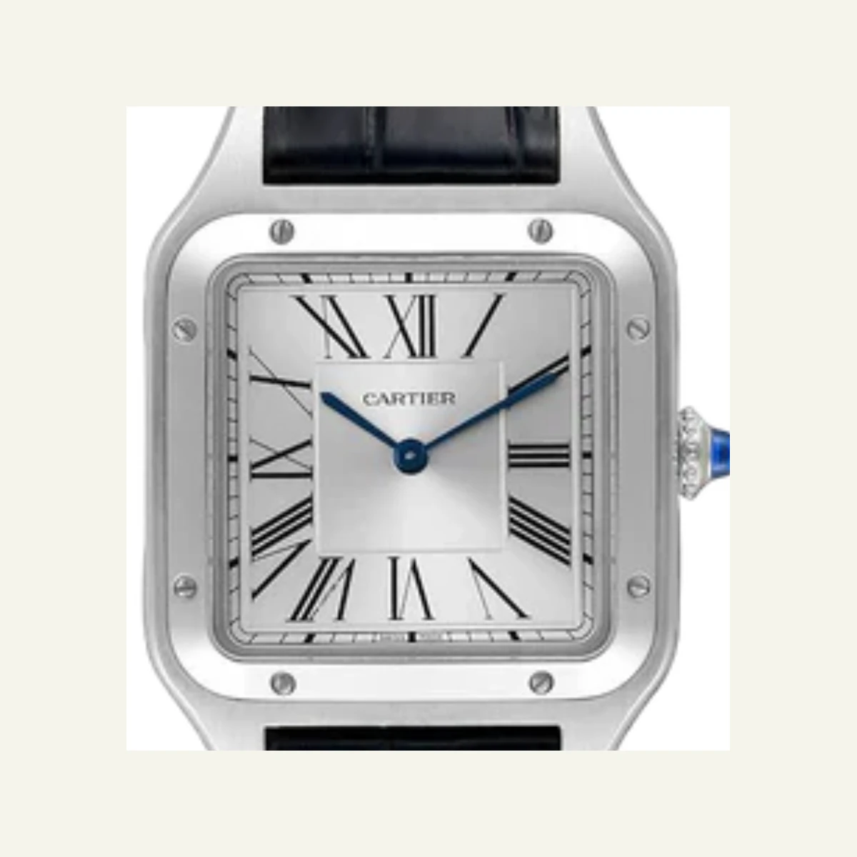 Détail cadran Cartier Santos dumont